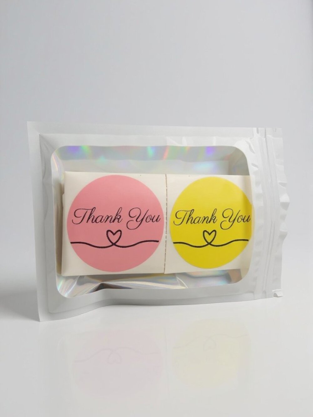 100 Round Thank you Stickers 2x2" Small Business Packaging Labels - Picture 4 of 6